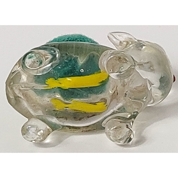 Vintage Blown Glass Animal Pin Cushion 2" x 2 1/2" - Picture 6 of 6